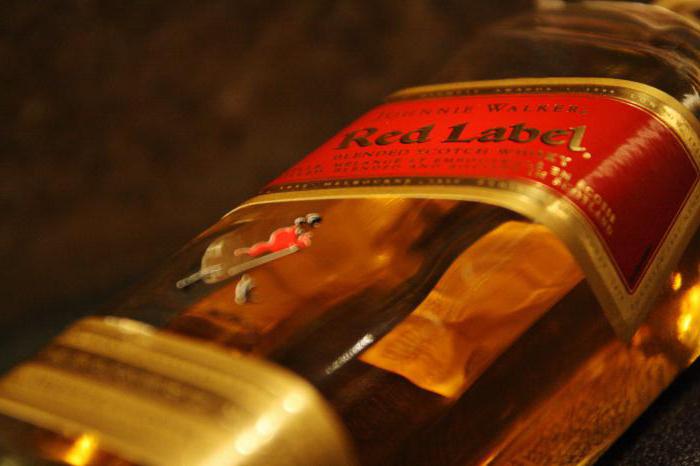 Whisky johnnie Walker rotes Etikett