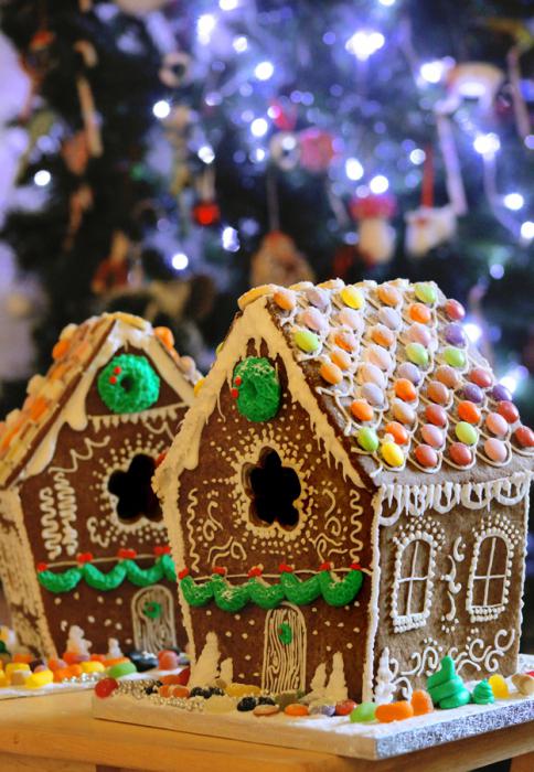 Lebkuchen-Rezept zu Hause: tun süße Häuser, Männer