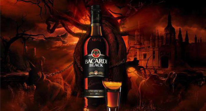 Rum Bacardi schwarz