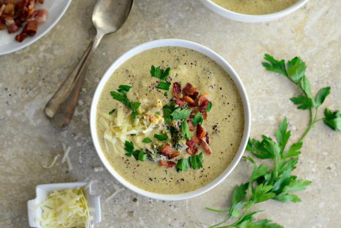 Suppe mit Brokkoli und Blumenkohlrezept