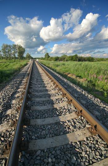 Bau der Eisenbahn, die die Ukraine überbrückt