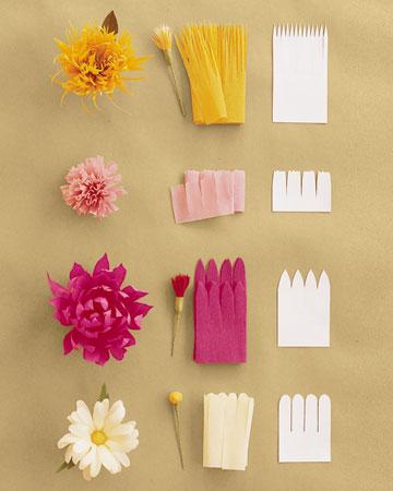 Blumenarrangements und Wellpappe Handwerk