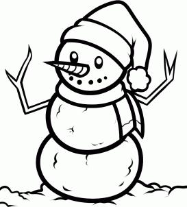 Wie schön, einen Schneemann zu zeichnen?