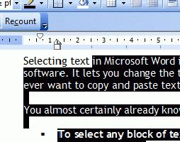 So markieren Sie den gesamten Text in Word