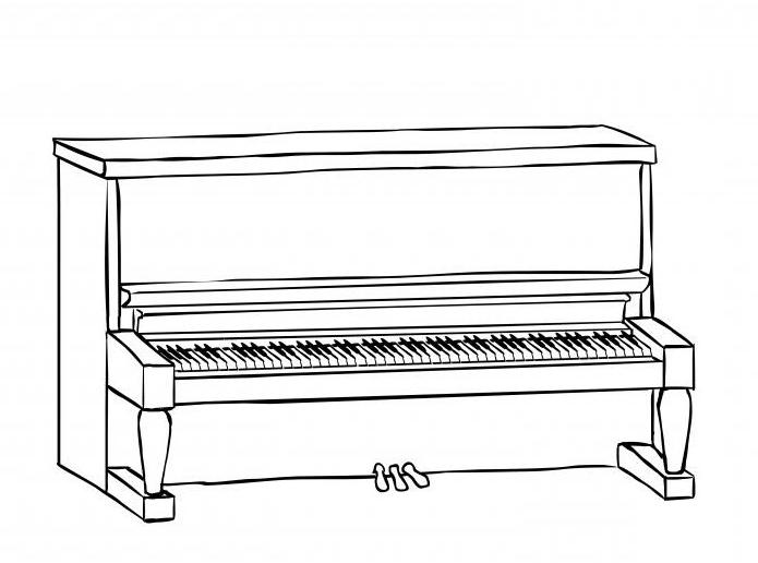 Wie zeichne ein Klavier: Anweisung