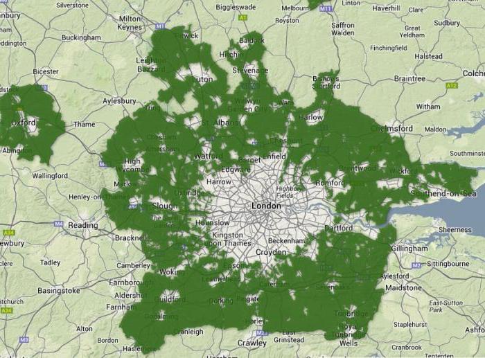 Geographische Koordinaten von London