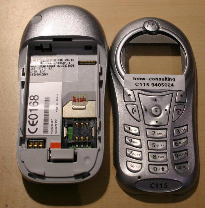 Beschreibung des Motorola Motorola C115